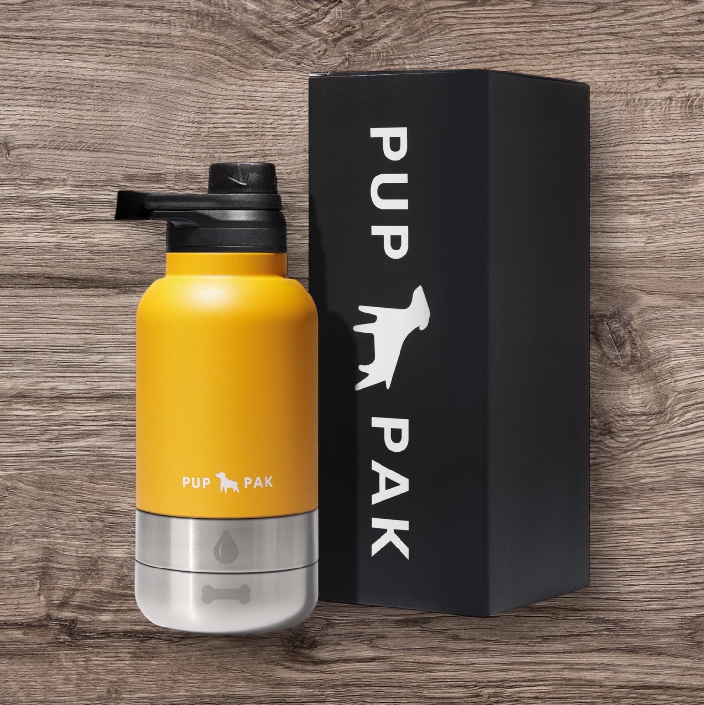 Pup Pak Dog Water Bottle with Detachable Bowls