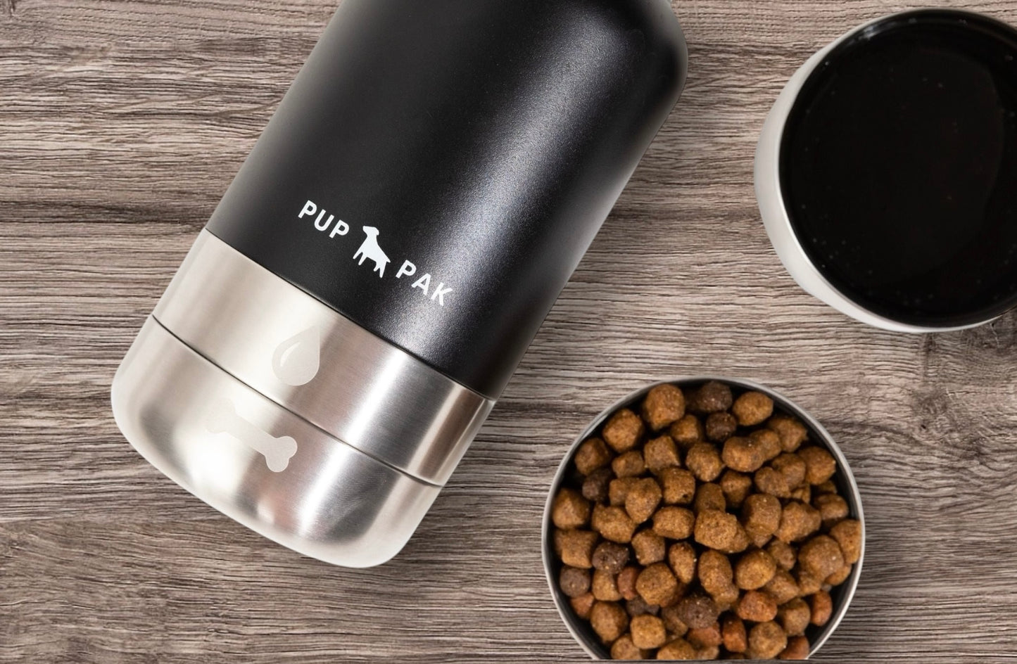 Pup Pak Dog Water Bottle with Detachable Bowls