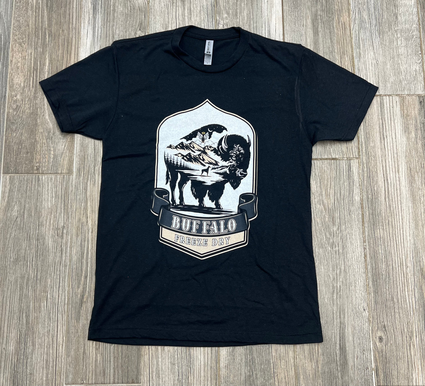 Buffalo Freeze Dry Shield Logo Next Level T-Shirt