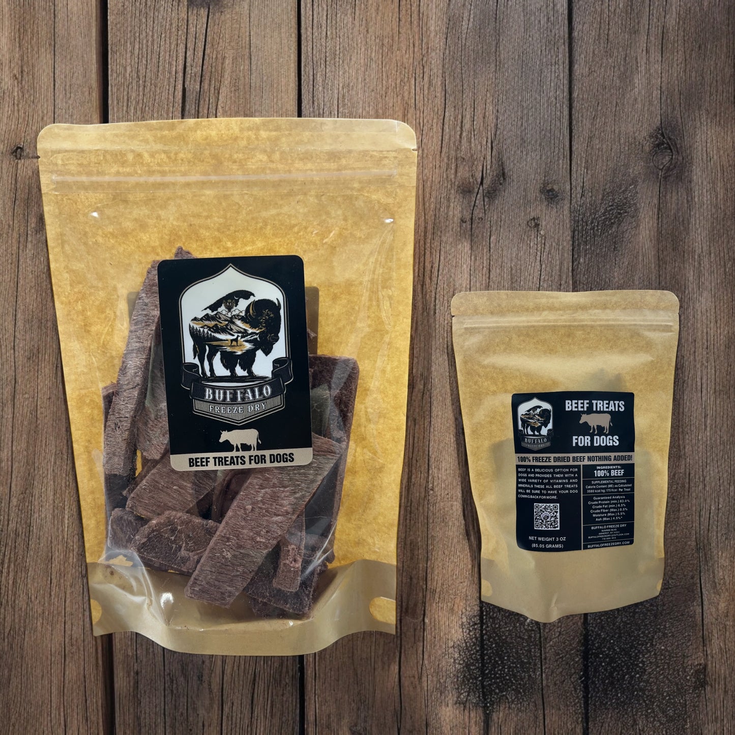 3.5 oz, Premium Beef Treats