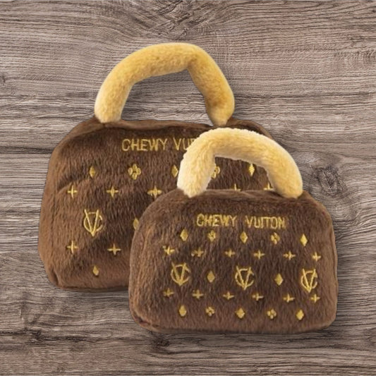Classic Brown Chewy Vuiton Plush Toy (Small)