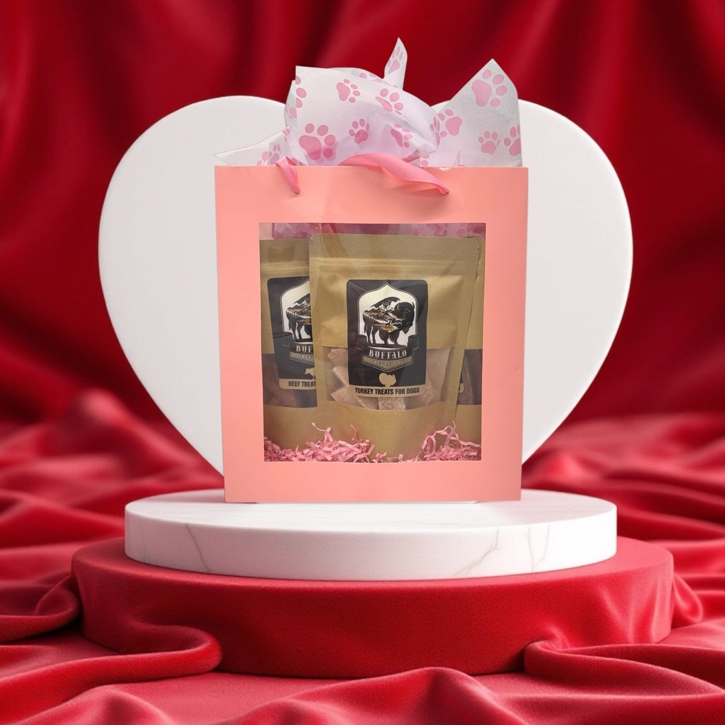 Buffalo Freeze Dry Freeze Dried Dog Treats Valentines Day  Bundle (Local Delivery Only)