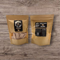 Freeze-dried turkey breast treats in a 3.5oz package from Buffalo Freeze Dry, showcasing the product's texture and color.