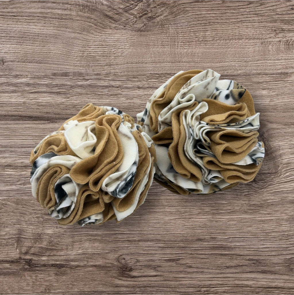 Buffalo Freeze Dry snuffle ball in vibrant colors for stimulating pet play and foraging activities.